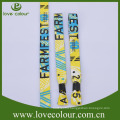 Cheap promotinal gift giveaway jacquard polyester wristband bracelet with custom logo